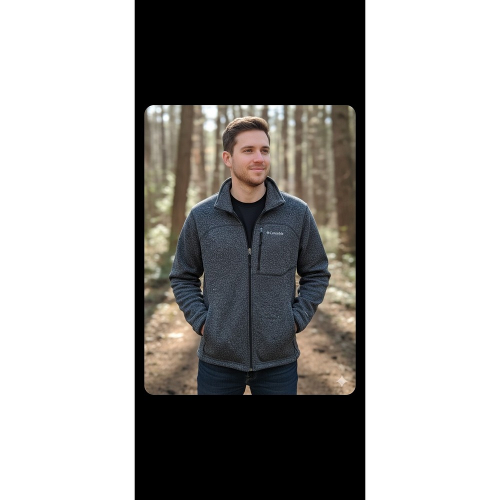 Columbia zip up a sweater